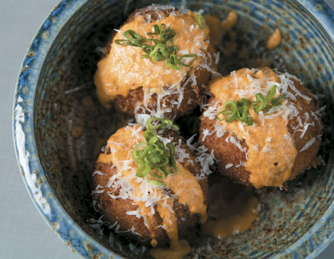 Xinji Noodle Bar kimchi balls