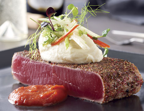 Turn Bar & Kitchen's Peppercorn Ahi Tuna Turn Bar & Kitchen's Peppercorn Ahi Tuna
