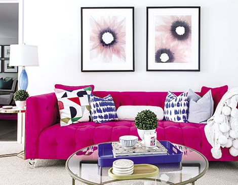 article_IngridPorterCleMagazineThe Ingrid Porter Interiors owner and principal designer brings pinks and blues into her own space. The Ingrid Porter Interiors owner and principal designer brings pinks and blues into her own space.