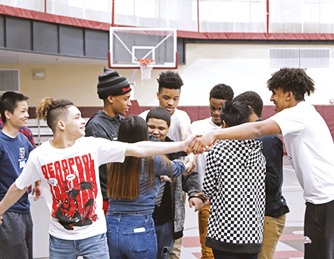 Karson Baldwin (far right) founded One Respe.