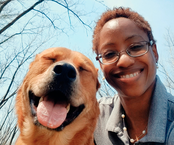 Lacretta Incorvaia and Pup Gwen