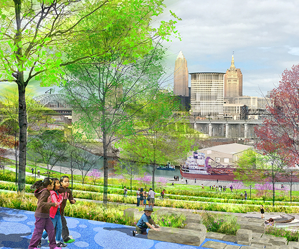 Rendering of Irishtown Bend