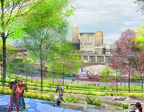 Rendering of Irishtown Bend Rendering of Irishtown Bend