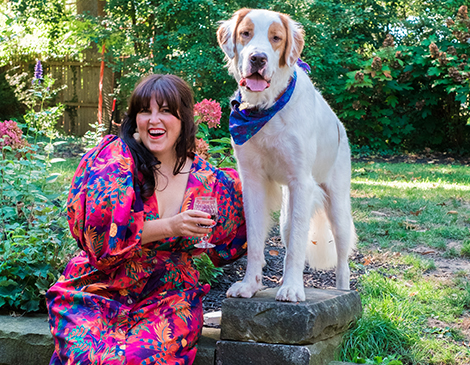 Charity and her dog, Sophie