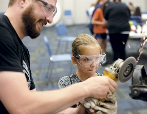 Brian Schaffran is empowering students with power tools. Brian Schaffran is empowering students with power tools.
