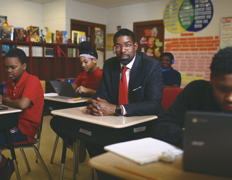 CEO Henry Pettiegrew hopes to improve attendance and test scores. 