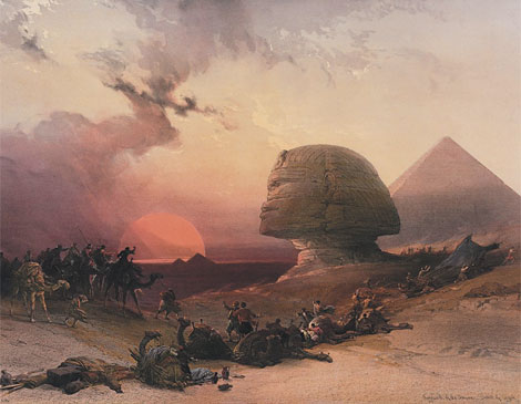 Egypt and Nubia, Volume III: Approach of the Simoon-Desert at Gizeh