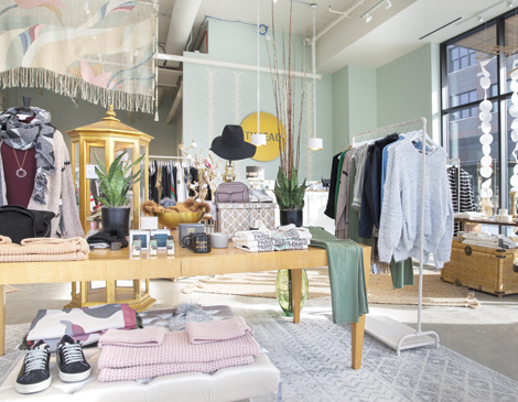 Hard-to-find labels from Paris, New York and Los Angeles grace the racks of this women's boutique.  Hard-to-find labels from Paris, New York and Los Angeles grace the racks of this women's boutique.