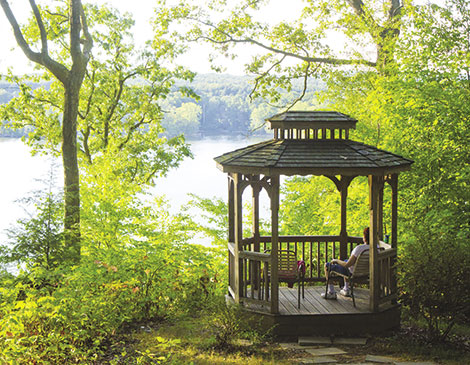 In addition to canoeing and tubing, Mohican State Park offers plenty of foot trails, such as the Lyons Falls Trail, which takes hikers past waterfalls.