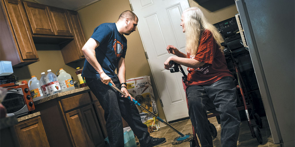 Jeff Bodziony helping in Slavic Village