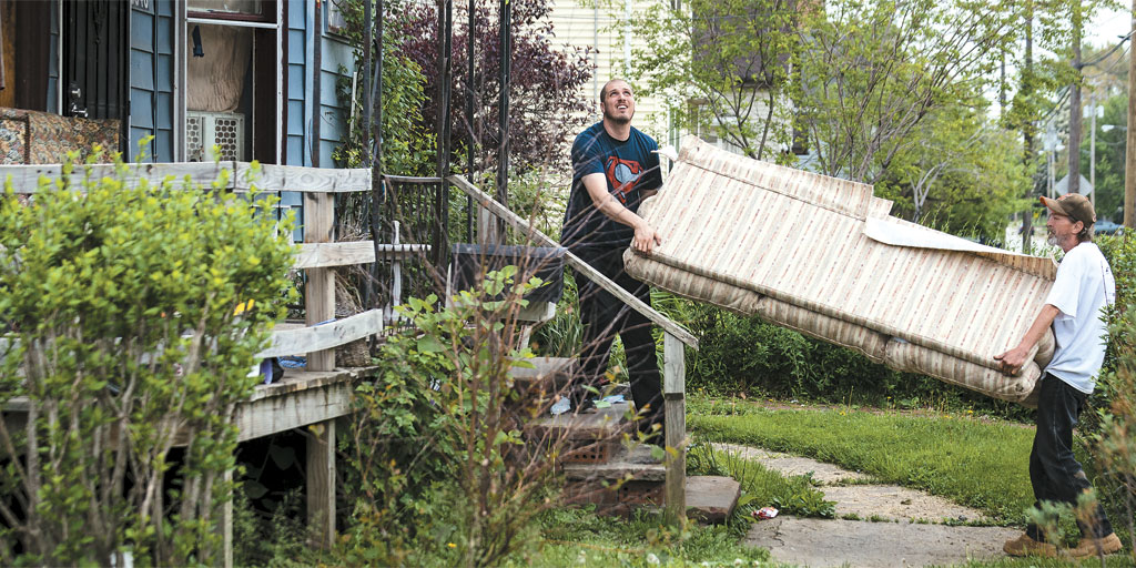 Jeff Bodziony working in Slavic Village
