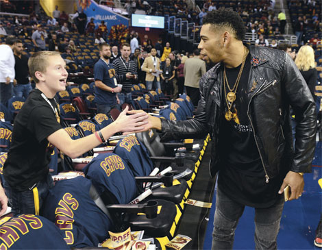 Joe Haden at Cavs Game Joe Haden at Cavs Game