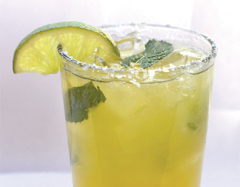 Johnny Mango World Cafe & Bar's Mint Mango Margarita Johnny Mango World Cafe & Bar's Mint Mango Margarita