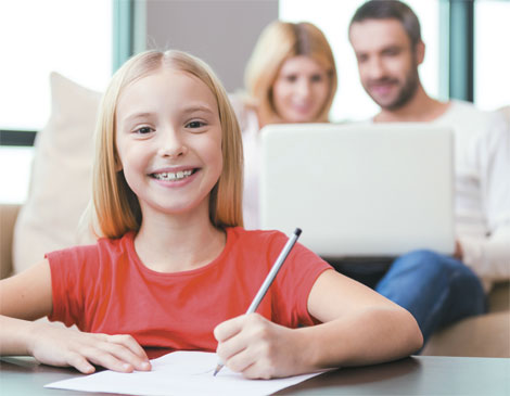 kid writing kid writing