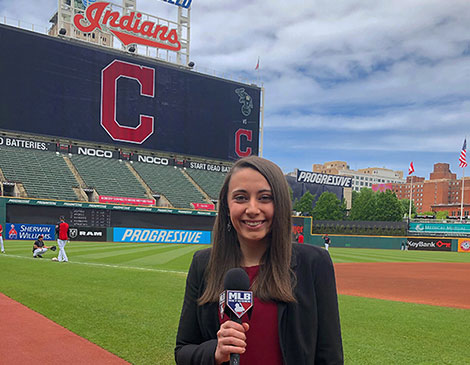 Mandy Bell is entering her second season as the Cleveland Indians beat reporter for  MLB.com. Mandy Bell is entering her second season as the Cleveland Indians beat reporter for  MLB.com.