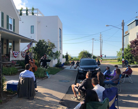 Opus 216 performing a socially distant Front Yard Concert in the Detroit Shoreway neighborhood. Opus 216 performing a socially distant Front Yard Concert in the Detroit Shoreway neighborhood.