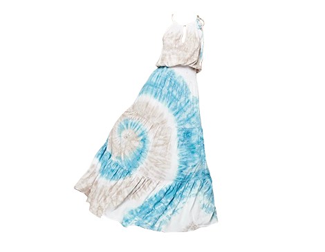 Promesa Tie-Dye Patterned Maxi Dress