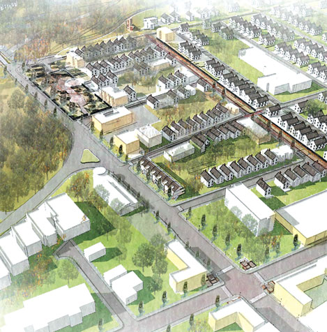 Rendering Glenville Neighborhood Rendering Glenville Neighborhood