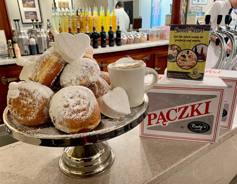 Rudy's Strudel and Bakery and Sweet Moses Soda Fountain & Treat Shop is your go-to Dyngus Day snack.
