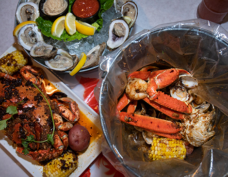 Seafood Shake can slather on a mix of toppings, such as a blend of its Shake Sauce and Ma La sauce  Seafood Shake can slather on a mix of toppings, such as a blend of its Shake Sauce and Ma La sauce