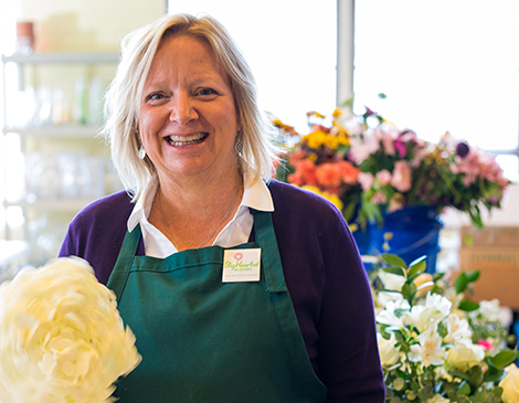 Sue Buddenbaum’s BigHearted Blooms has donated around 6,000 bouquets.  Sue Buddenbaum’s BigHearted Blooms has donated around 6,000 bouquets.