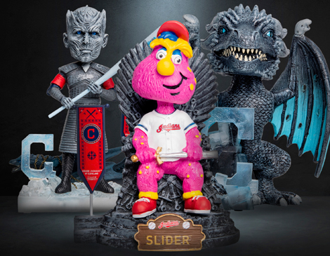 Two fan bases are celebrating the return of new seasons with these new bobbleheads.