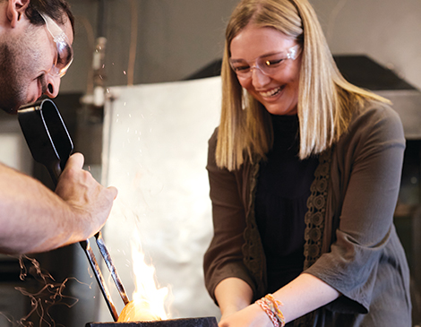 Glass Blowing at the Glass Asylum