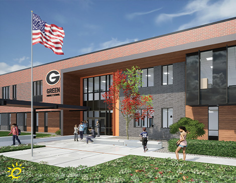 10-Schools-article City of Green Middle School Rendering