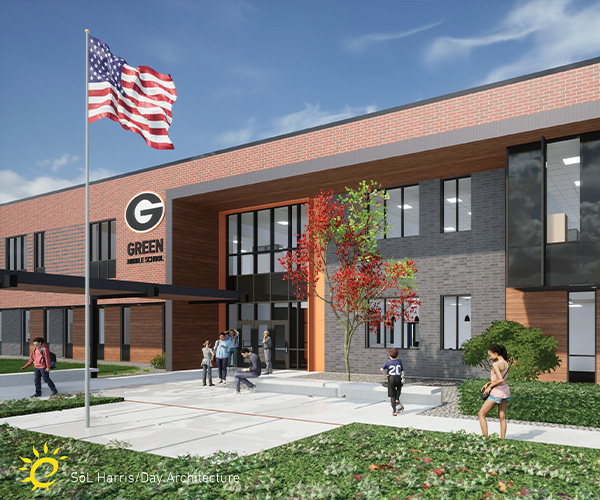 City of Green Middle School Rendering