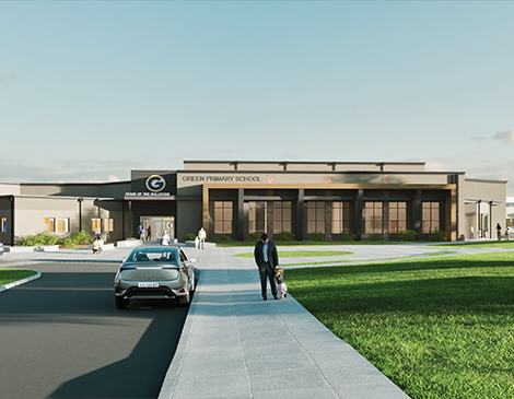 470x365-Article-12 Green Primary School exterior rendering