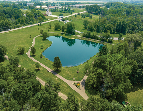470x365-Article-7 Aerial view of trail around pond