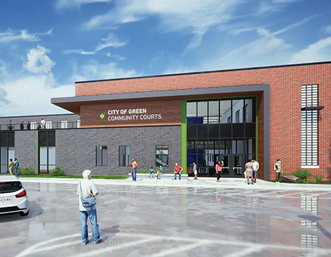8-CommunityCourts-article City of Green Community Courts rendering
