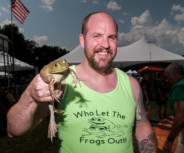 Valley City Hosts Annual Frog Jump Event, Matthew Chesney Valley City Hosts Annual Frog Jump Event, Matthew Chesney