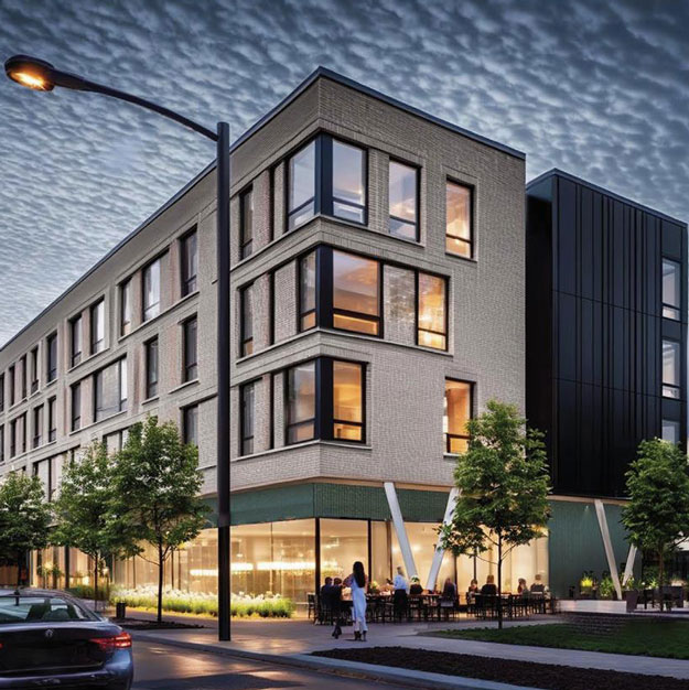 A rendering of the (potentially) forthcoming Signet Euclid at Chester Ave and E 40th