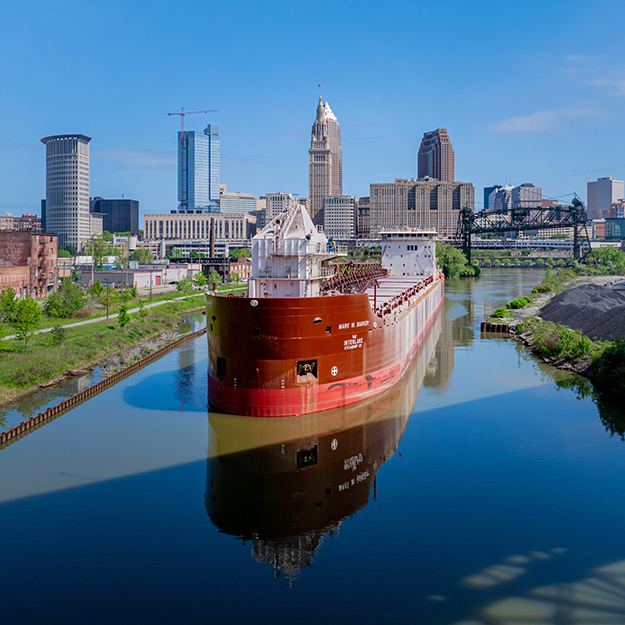 We Travel the Cuyahoga Aboard the Mark W. Barker, the Great