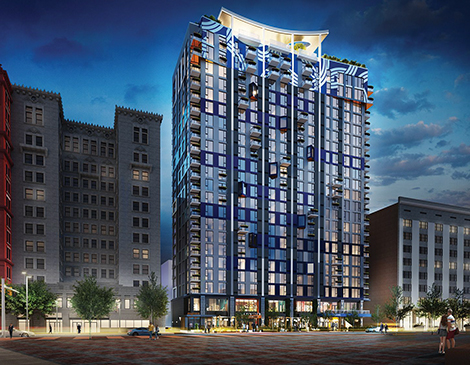 City Club Apartments on 776 Euclid Avenue Opening 2023 Streetview Cleveland Magazine Downtown Cleveland