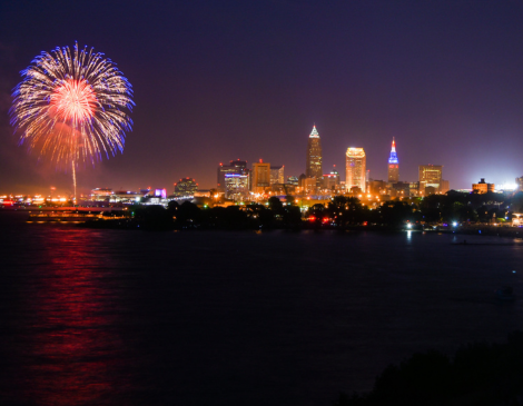 Cleveland Fourth of July Skyline Fireworks