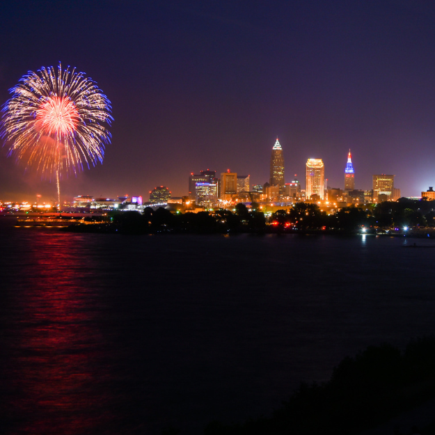 Cleveland Fourth of July Skyline Fireworks