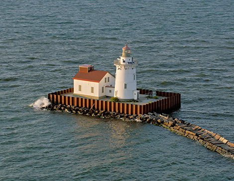 Cleveland Harbor West Pierhead Lighthouse, Courtesy SimonKr via iStock Cleveland Harbor West Pierhead Lighthouse, Courtesy SimonKr via iStock
