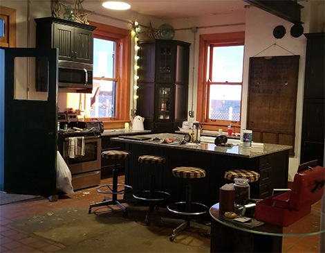 Fairport Harbor West Lighthouse renovated kitchen, Courtesy Sheila Consul