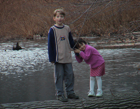 Isabela Merced and brother