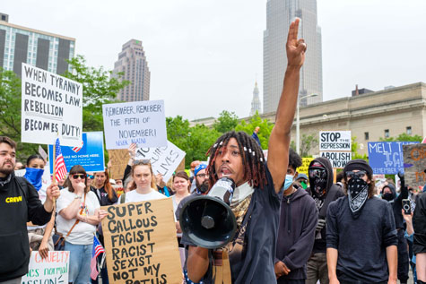 No Kings Protest Cleveland 2025