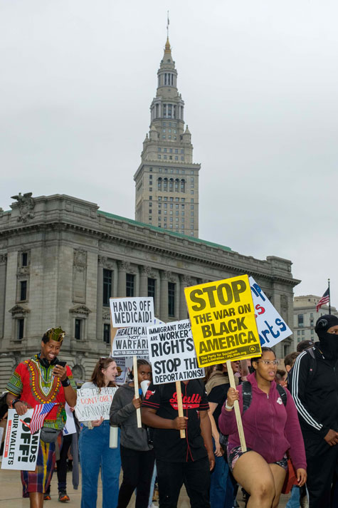 No Kings Protest Cleveland 2025