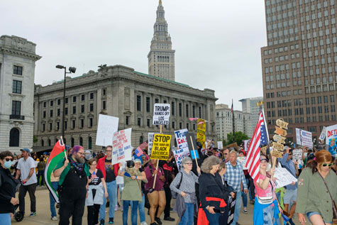 No Kings Protest Cleveland 2025