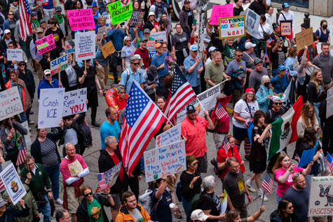 No Kings Protest Cleveland 2025