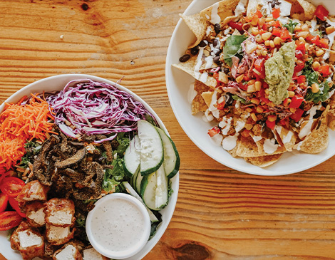 Plate of food from Cleveland Vegan in Lakewood