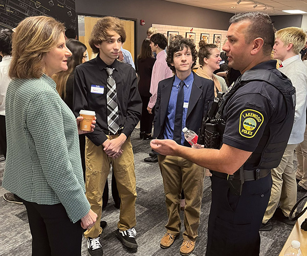 Lakewood students meet with community members