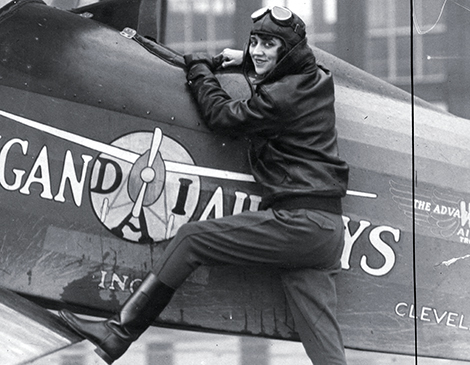 who was blanche wilcox noyes_ohio first female woman pilot_clevleand playhouse square actress_1929 first womens air derby to cleveland