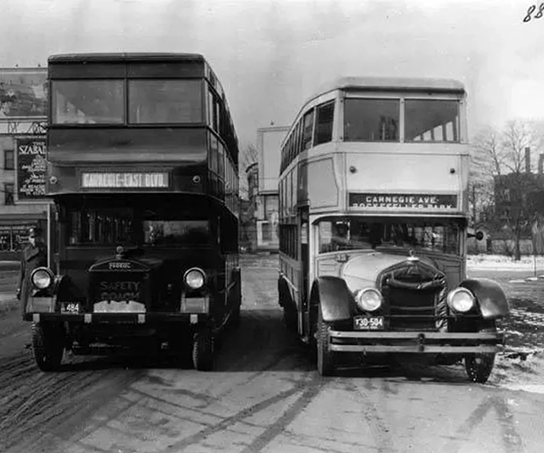 Cleveland Railway Double Decker Buses, 1926 - Cleveland Scene