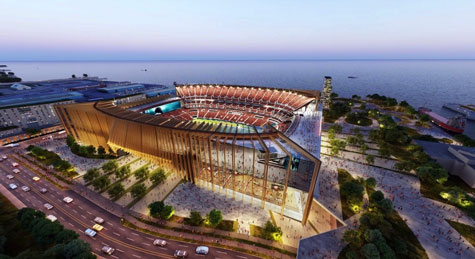 Scene Exclusive: Lakefront stadium renovation rendering